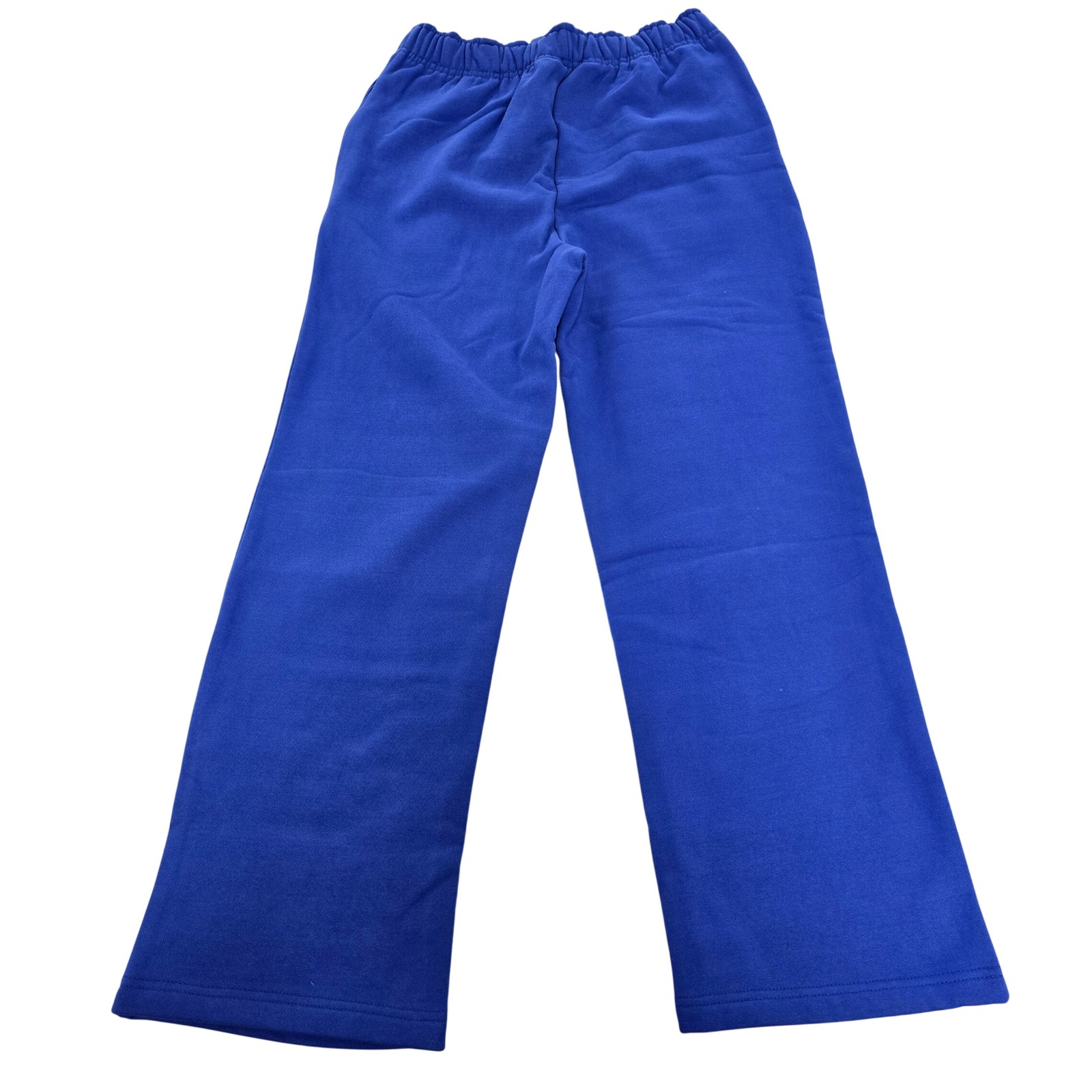 Lucidblanks Royal Blue Wide Leg Sweatpants M 100% Cotton Flared Joggers — image 4 of 8